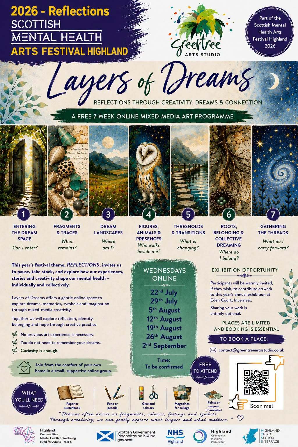 Layers of Dreams workshops poster